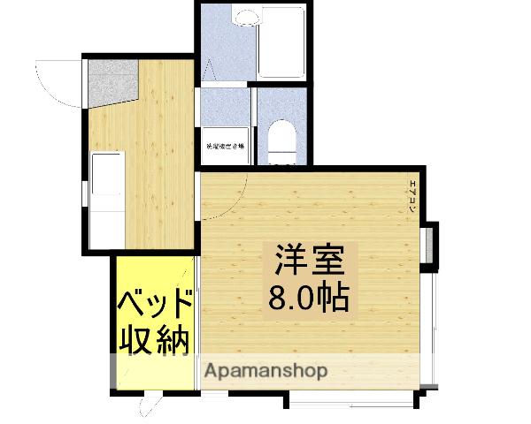 シェモア川崎(1K/1階)の間取り写真