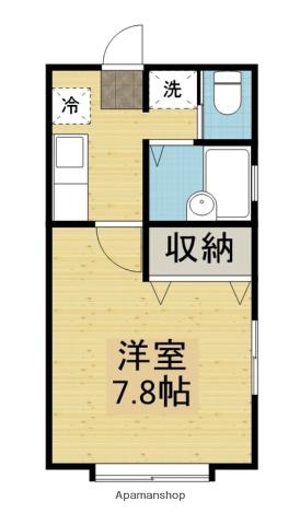 シェモア城東(1K/2階)の間取り写真