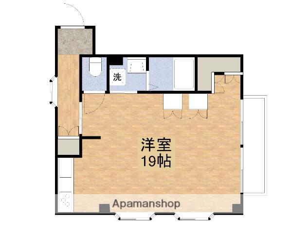 パールハイム広面(ワンルーム/3階)の間取り写真