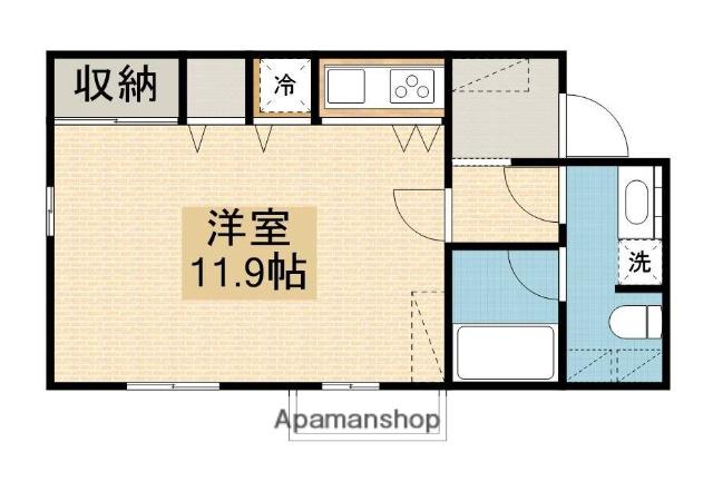 AMA 八橋Ⅱ(ワンルーム/2階)の間取り写真