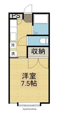 サイドパーク(1K/1階)の間取り写真