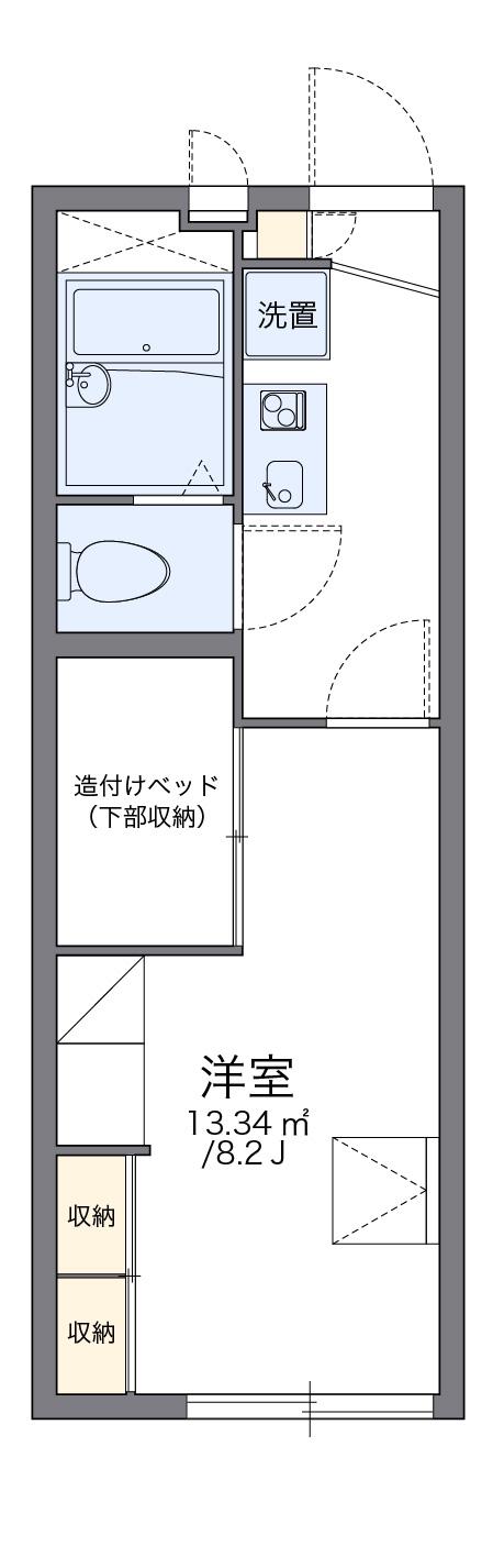 レオパレスN&M(1K/1階)の間取り写真