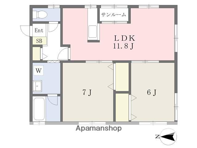 プライム(2LDK/2階)の間取り写真