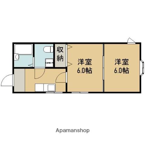 ドリーム・ハウス(2K/1階)の間取り写真