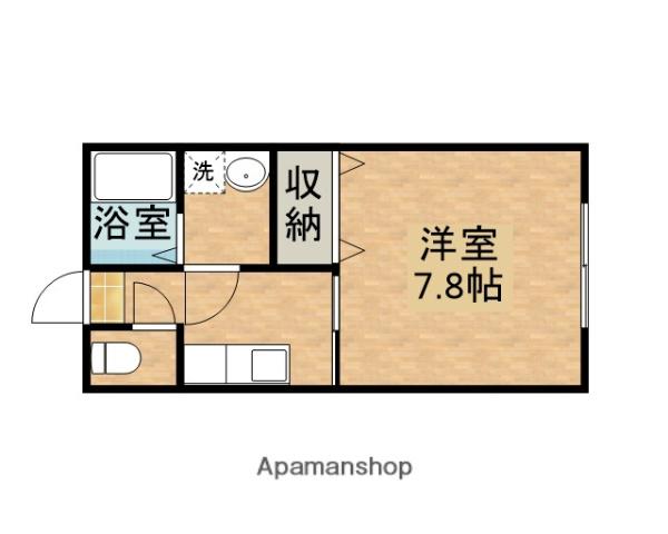 クエユーコーポ(1K/2階)の間取り写真