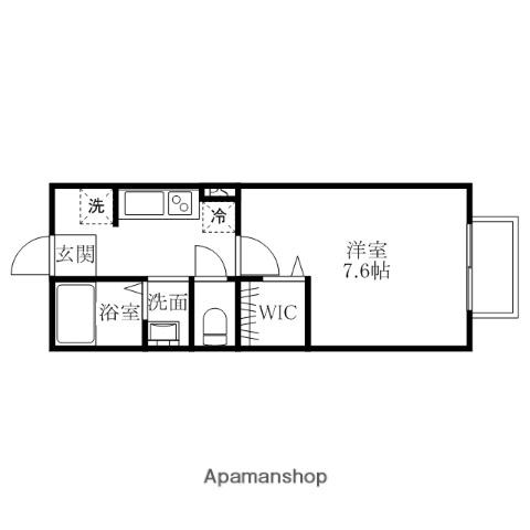 ラ・フォーレ(1K/2階)の間取り写真