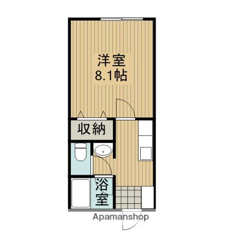 プリンシピオ(1K/2階)の間取り写真