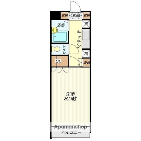 Nハイツ 壱番館(1K/3階)の間取り写真