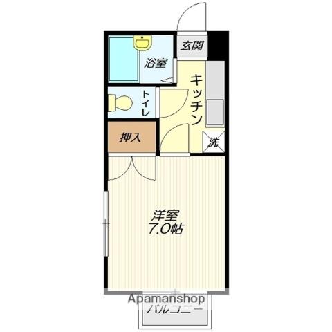 サン・ホープヒロ(1K/2階)の間取り写真