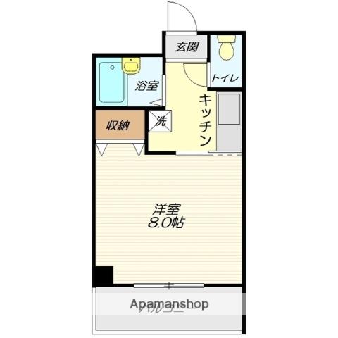 クレス十日町(1K/2階)の間取り写真