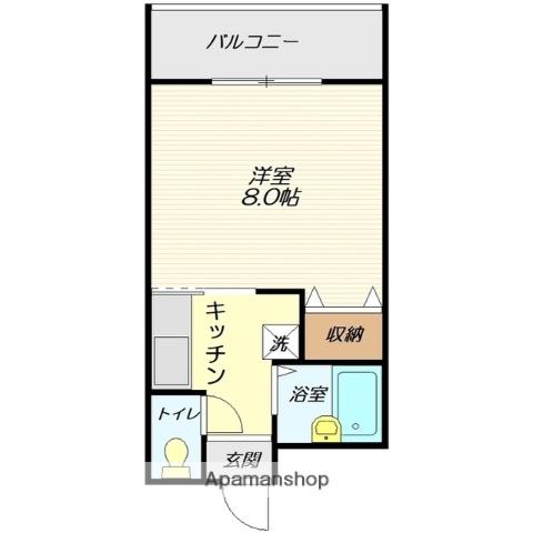 クレス十日町(1K/5階)の間取り写真