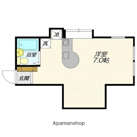 サクシードヴィレッジA(ワンルーム/1階)の間取り写真