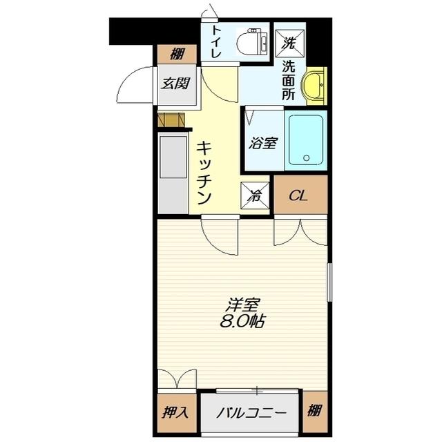 CHARMANTやまびこ(1DK/2階)の間取り写真
