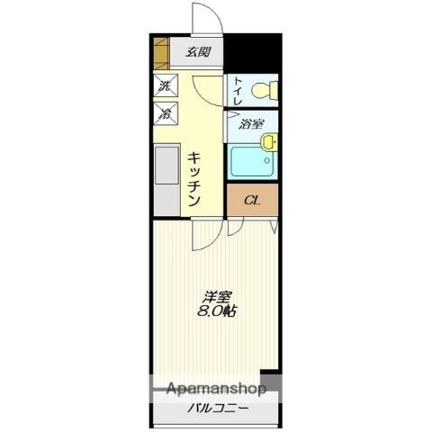 FORYOU37(1K/3階)の間取り写真