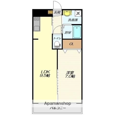 メゾン・ジュネスⅤ(1LDK/1階)の間取り写真