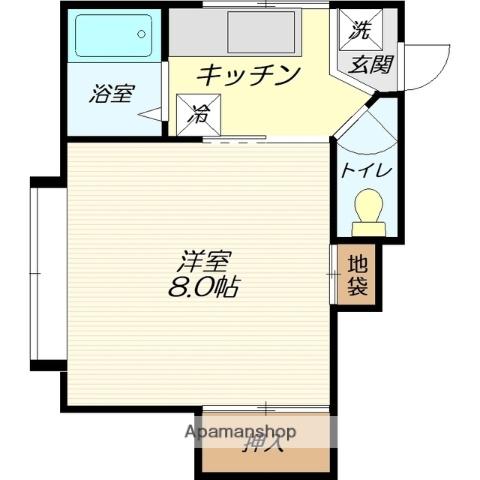 アイマンション石黒(1K/2階)の間取り写真