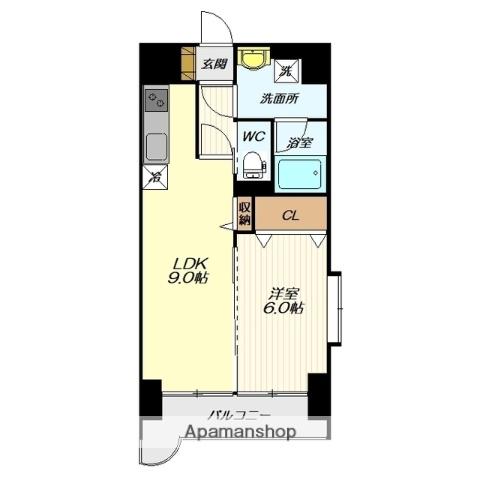 FORYOU木の実(1LDK/4階)の間取り写真