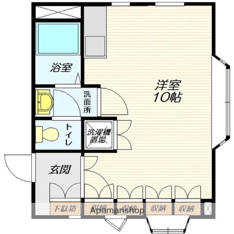 ハイクオリティーマンションARAKI(ワンルーム/1階)の間取り写真