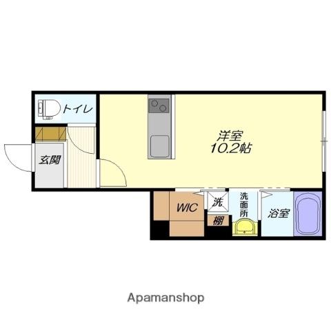 シャーメゾン凛(ワンルーム/1階)の間取り写真