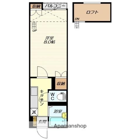 アメニティコーポ K(1K/1階)の間取り写真