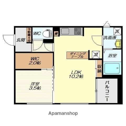 MAISONCASITA十日町(1LDK/1階)の間取り写真