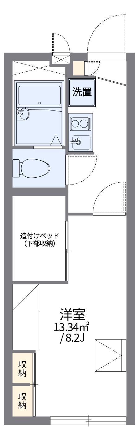 レオパレス幸田C(1K/1階)の間取り写真