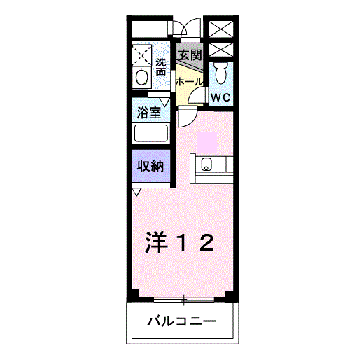 コーポAZUMA(ワンルーム/1階)の間取り写真
