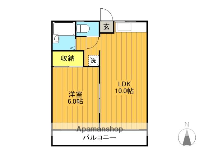 KOTOKUⅢ(1LDK/1階)の間取り写真