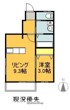 リトスメラン久保田(1LDK/1階)の間取り写真