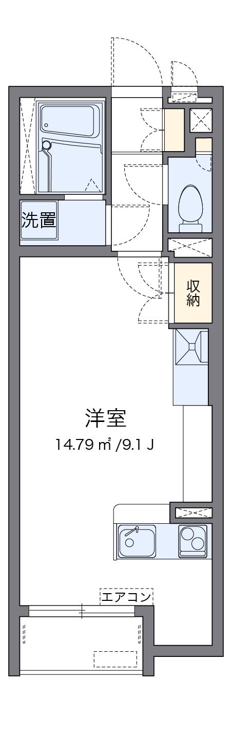 レオネクスト敬(ワンルーム/2階)の間取り写真