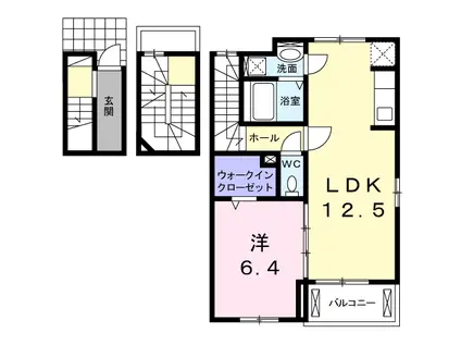 アクアポルタ(1LDK/3階)の間取り写真