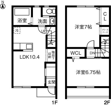 エスポワール　Ｂ(2LDK)の間取り写真