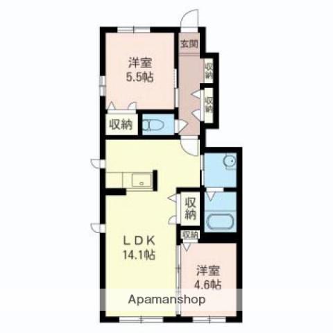 ファーストメゾン(2LDK/1階)の間取り写真