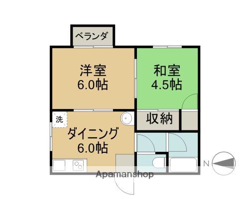 OSアパート(2K/2階)の間取り写真