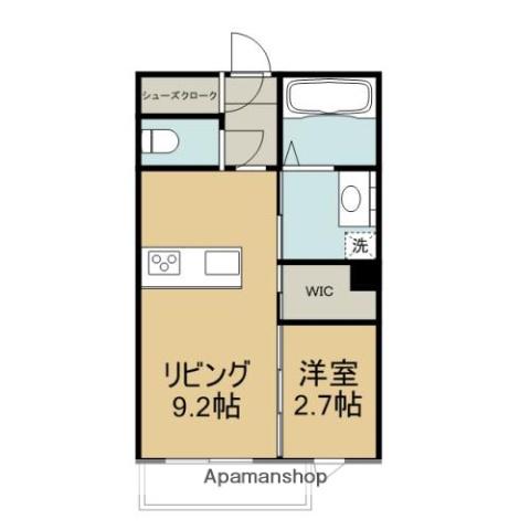 REFISIA(1LDK/2階)の間取り写真
