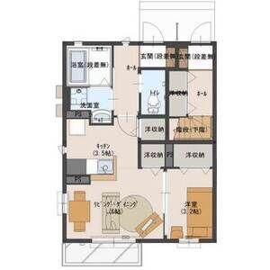 アネックス古河 D棟(1K/1階)の間取り写真