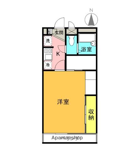 NOGIあやめ(1K/1階)の間取り写真