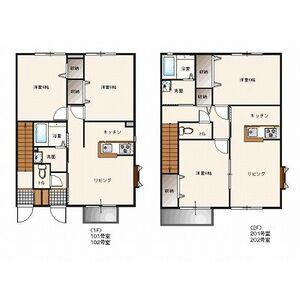 サンパークヒルズ(2LDK/1階)の間取り写真