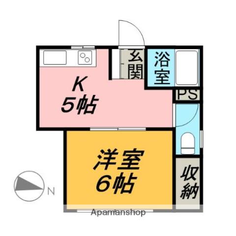 ANESIS(1DK/3階)の間取り写真