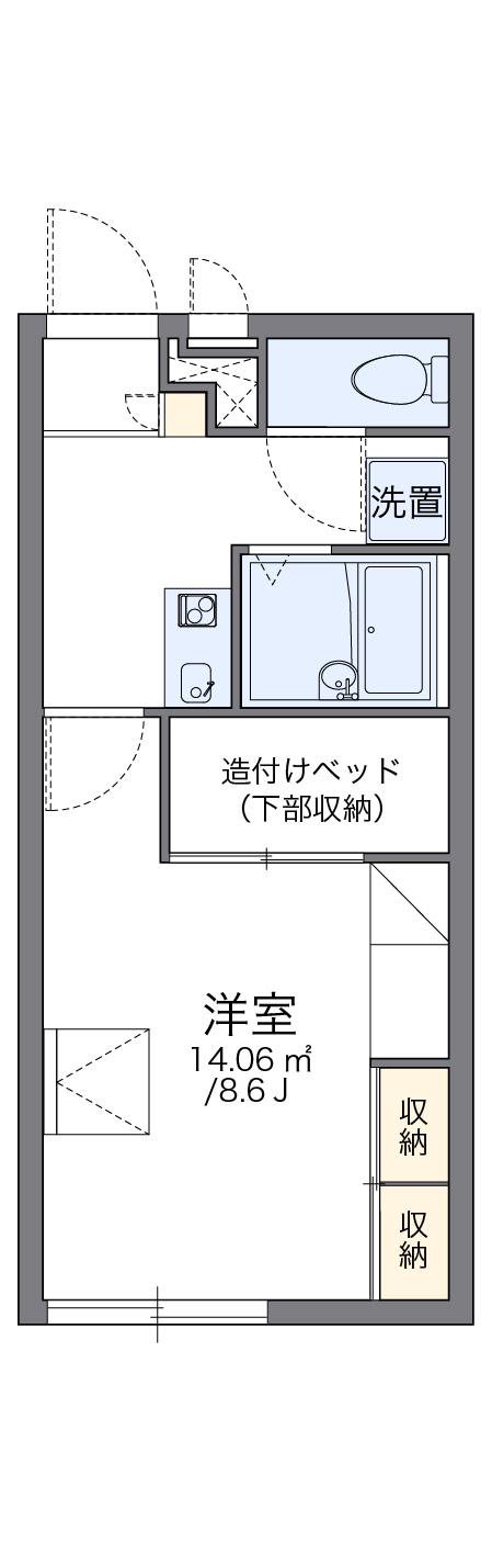 レオパレスすみれ(1K/2階)の間取り写真