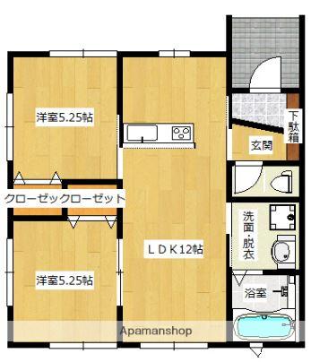 成田線 小見川駅 徒歩59分 1階建 築8年(2LDK)の間取り写真