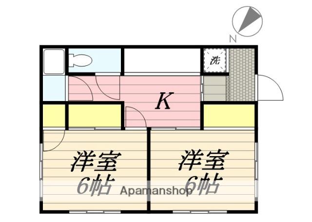 成田線 小見川駅 徒歩18分 1階建 築39年(2K)の間取り写真