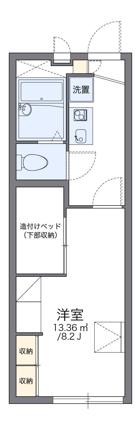 レオパレスマニエ(1K/2階)の間取り写真
