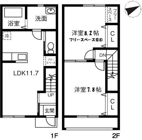 フォレスト(2LDK)の間取り写真