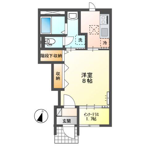 ESPIGAS(1K/1階)の間取り写真