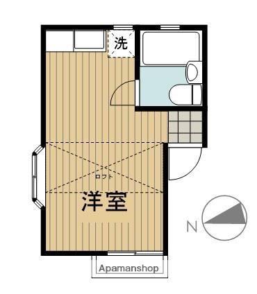 アークエステートA(ワンルーム/2階)の間取り写真