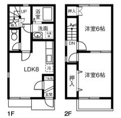 メゾンクラシードⅡ(2LDK)の間取り写真