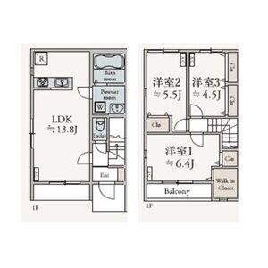 VERDE(3LDK/1階)の間取り写真