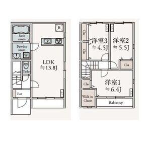VERDE(3LDK/1階)の間取り写真
