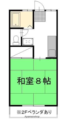 ピュアハウスえびうち(1K/2階)の間取り写真